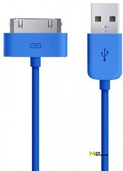 Кабель Golf IP4 USB 30-pin 1,5м синий