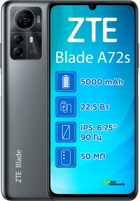 Мобильный телефон ZTE A72s 4/64GB