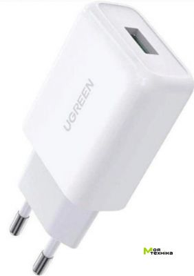 Зарядное устройство UGREEN CD122 18W USB QC 3.0 Charger (Белый)
