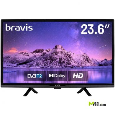 Телевизор Bravis LED-24G5000+T2 black
