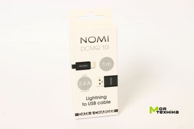 Кабель Nomi DCMQ 10i USB Lightning 1м чёрн.