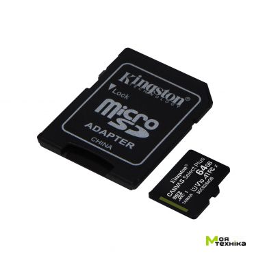 Карт. пам. Kingston microSDXC UHS-I 100R A1 64GB class 10