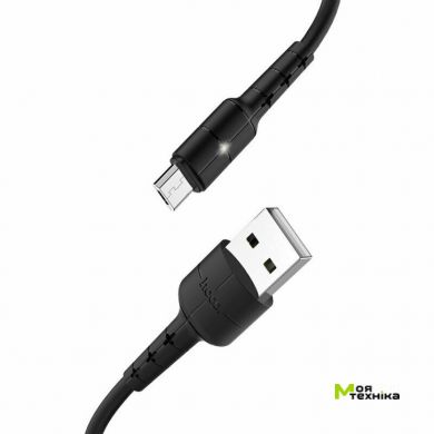 Кабель Hoco X30 Star Micro USB 2A (1.2m) (черный)