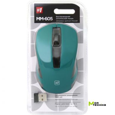 Мышь DEFENDER #1 MM-605 Wireless зеленая