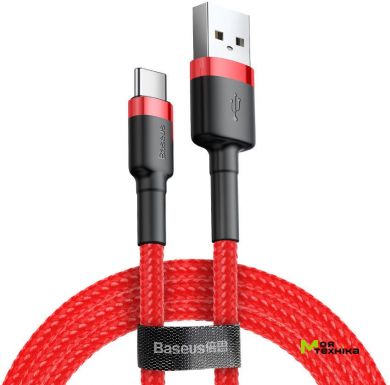 Кабель Baseus Cafule USB Micro 1м чорно-червоний