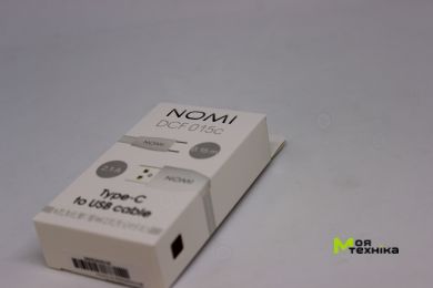Кабель Nomi DCF 015c USB Type-C 0,15м белый