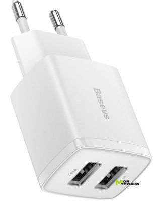 Зарядний пристрій Baseus Compact 2U 10.5W(CCXJ010202) білий
