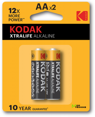 Батарейка KODAK XTRALIFE LR06 1x2 шт. Блистер
